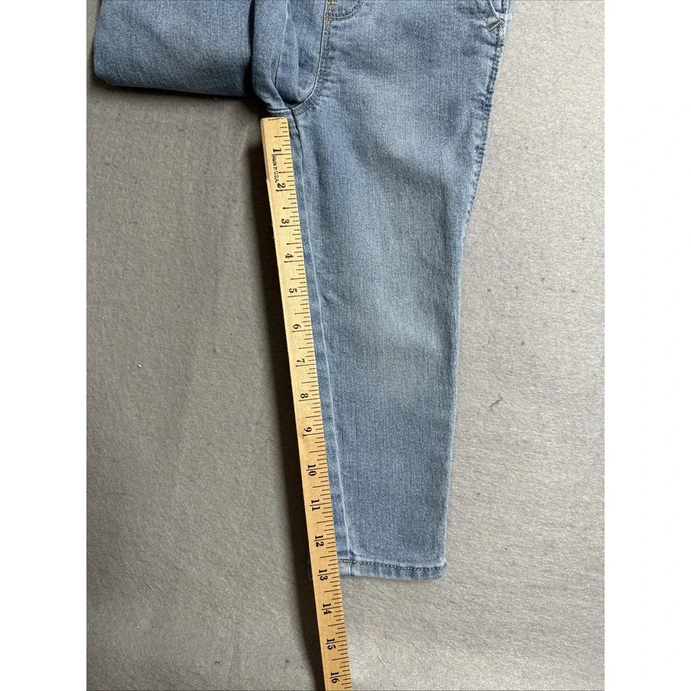 OshKosh B'gosh Overall Girls 3T Blue Denim Embroidered Strawberry Floral Fruit